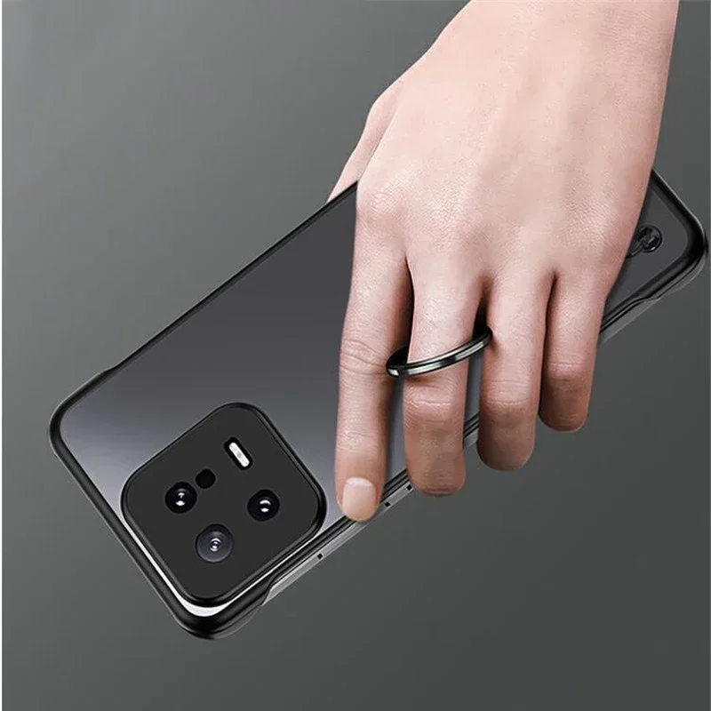 Clear Frameless Matte Phone Cover For Xiaomi 14 Ultra Transparent Thin Hard PC Shockproof Phone Case For Xiaomi Mi 13 Pro 15 14T