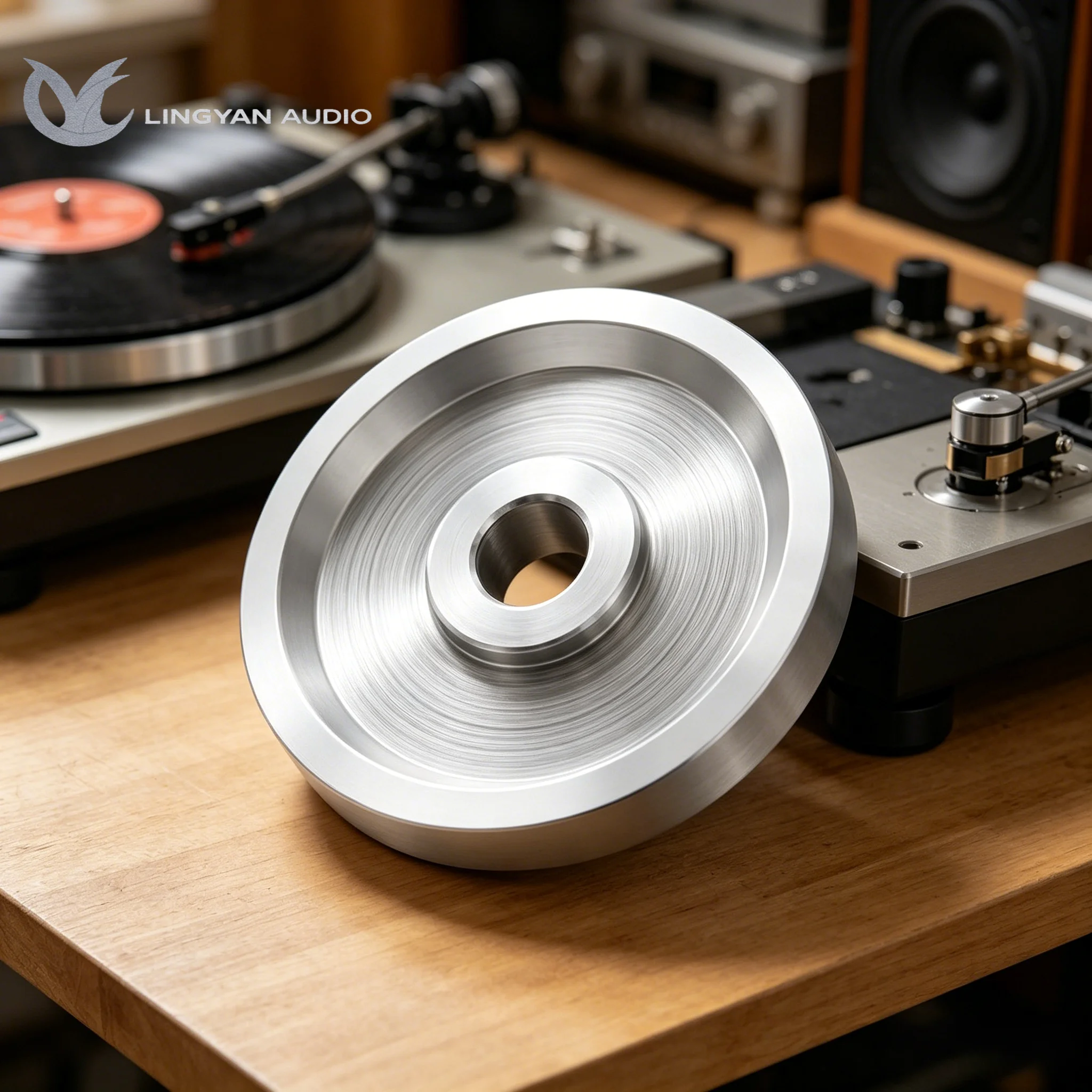 Adaptador central para tocadiscos, adaptador de aleación de 45 RPM, accesorio de repuesto para tocadiscos Thorens TD150 TD160 TD125