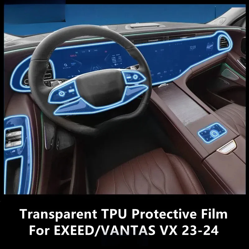 For EXEED/VANTAS VX 23-24 Car Interior Center Console Transparent TPU Protective Film Anti-scratch Repair Film Accessorie Refit