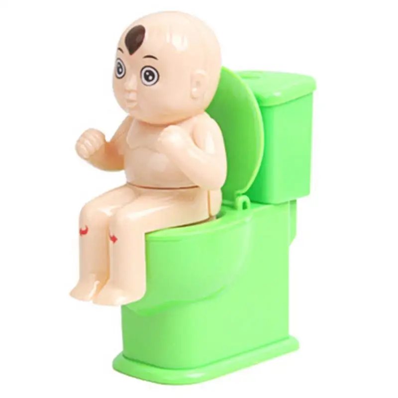 

Funny Peeing Boy Squirter Toy Reusable Cute Appearance Boy Sitting On The Toilet Prank Toys April Fool's Day Gift for Friends