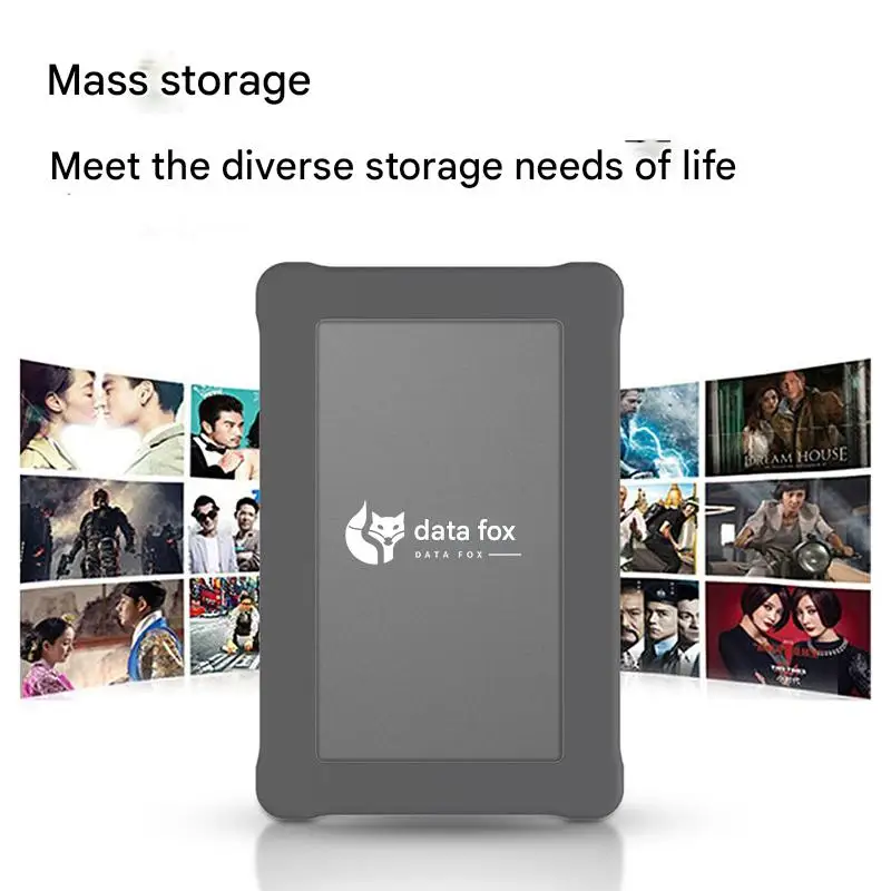 Disco rigido portatile 250 GB/320 GB/500 GB/1 T/2 T USB 3.0 Custodia in metallo HDD esterno antigoccia con custodia in silicone per PC portatile