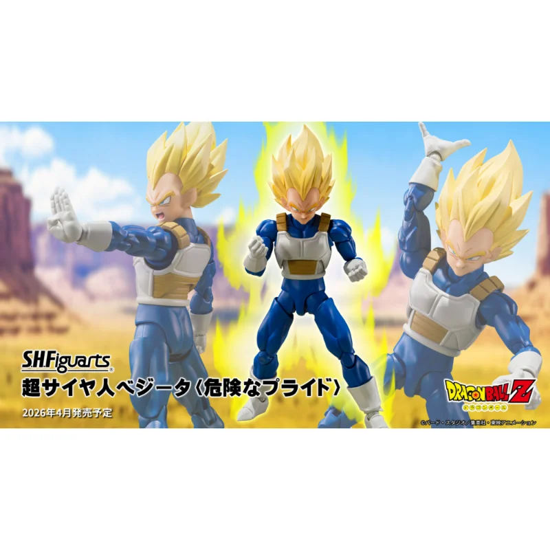 

Предзаказная фигурка Bandai SHF Dragon Ball Super Saiyan Vegeta Dangerous Pride 3.0, коллекционная модель, подарок