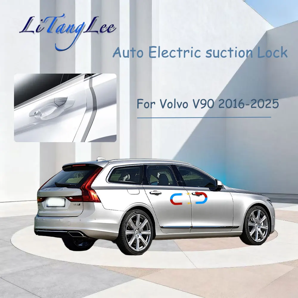 

For Volvo V90 2016-2025 ​​Car Soft Close Door Latch Pass Lock Actuator Auto Electric Absorption Suction Silence Closer
