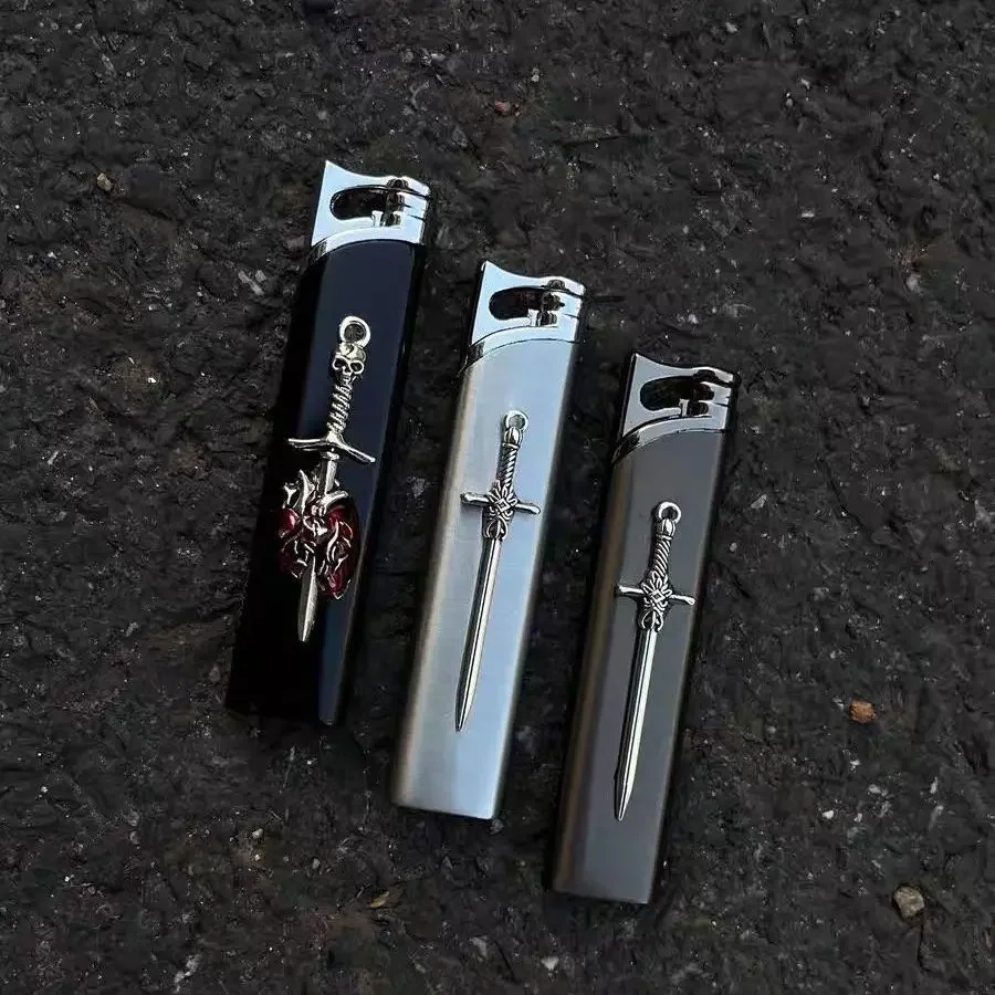 

Metal Mini Windproof Tungsten Wire Ignition Jet Flame Turbo Butane Gas Torch Lighter Visible Gas Window Portable Cigar Lighters