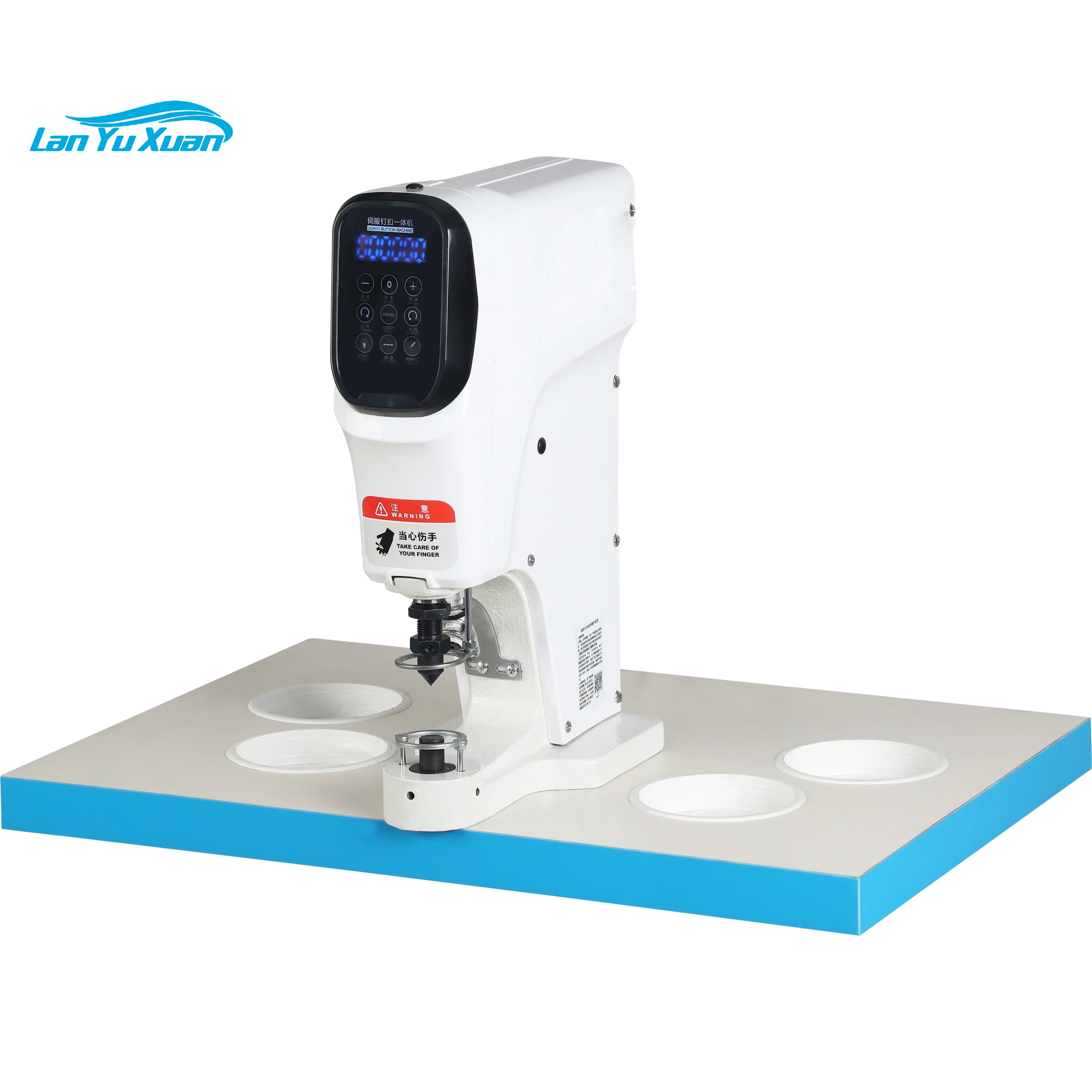 

BT-818D snap button making machine with direct drive servo motor and oil free