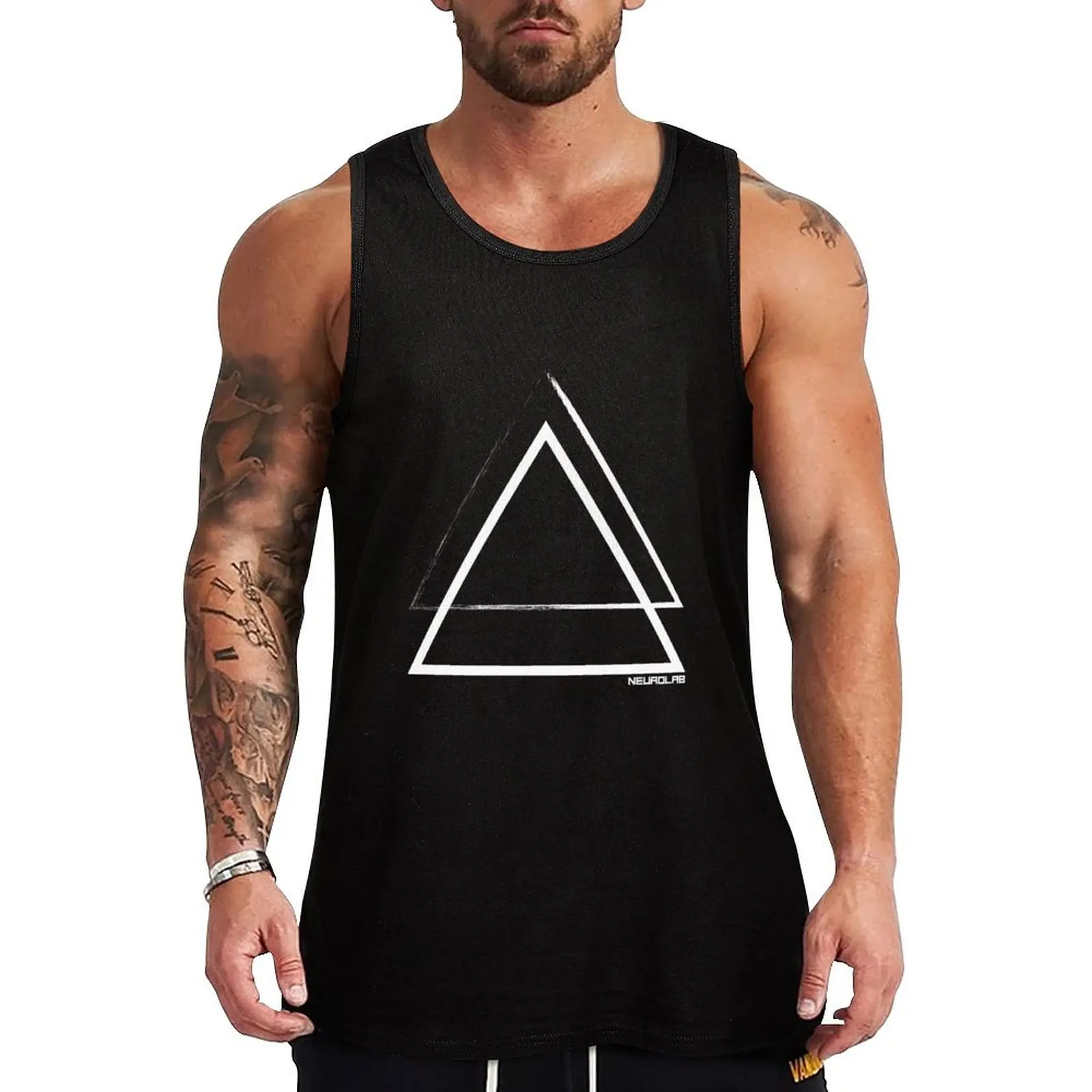 

NeuroLAB - Double Triangle Tank Top Casual Daily Tank Top Lightweight Basic Sleeveless