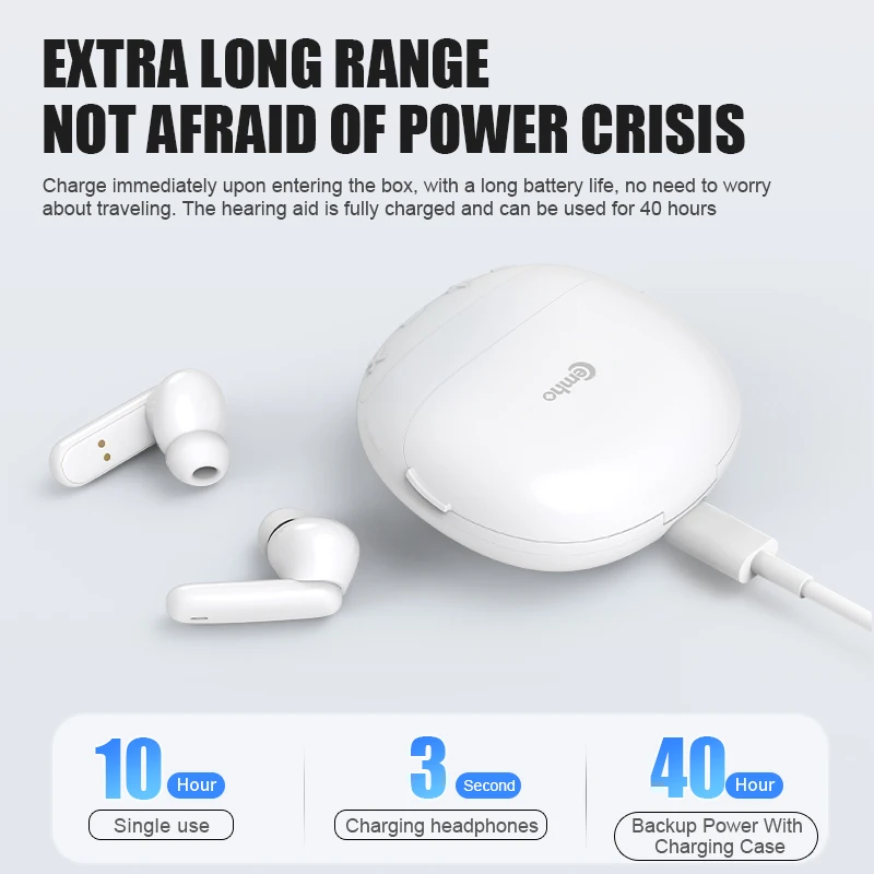 خصم العملاء الجديد مقبول قابلة للشحن مكبر صوت بلوتوث غير مرئية الصمم السمع إلغاء الضوضاء المسنين #5