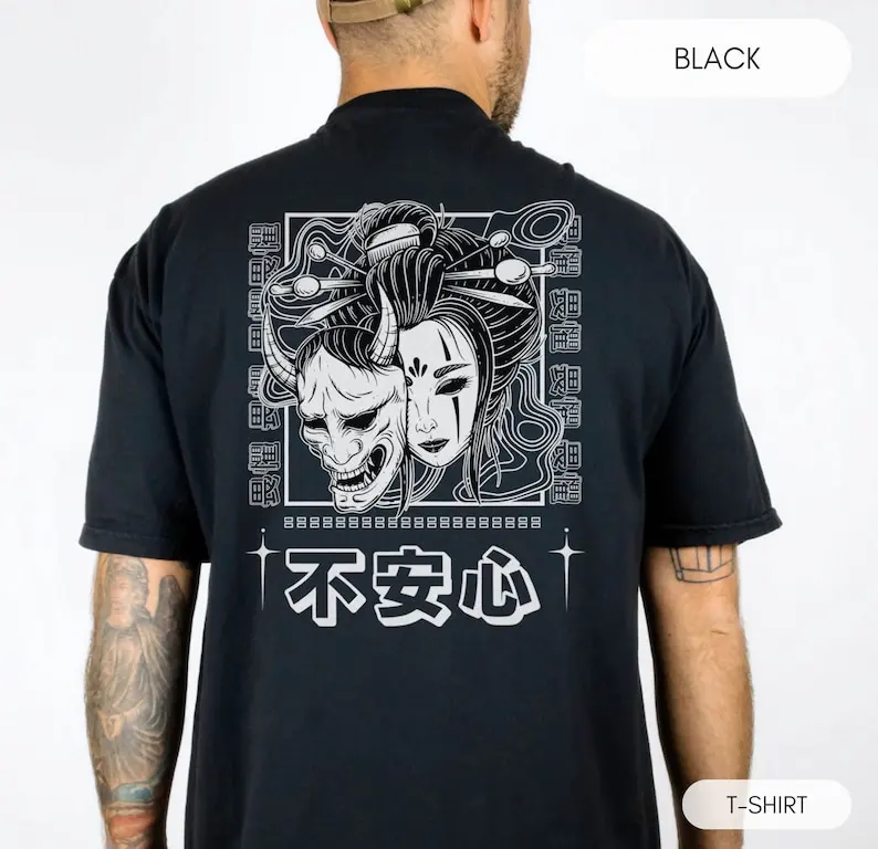 

Japanese T Shirt Japanese Cyberpunk Anime Aesthetic Tshirt Harajuku Fashion Vintage Japanese Graphic Tee Japan Streetwear Hoodie