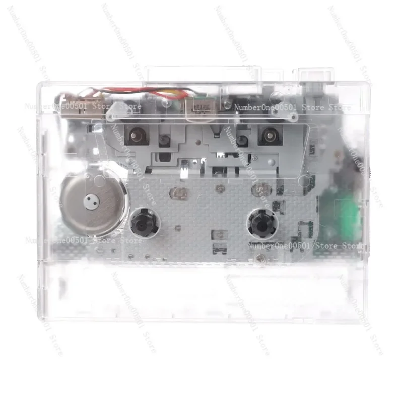 

Retro Bluetooth Cassette Player with FM Radio Auto Reverse HiFi Transparent Walkman Vintage Style​