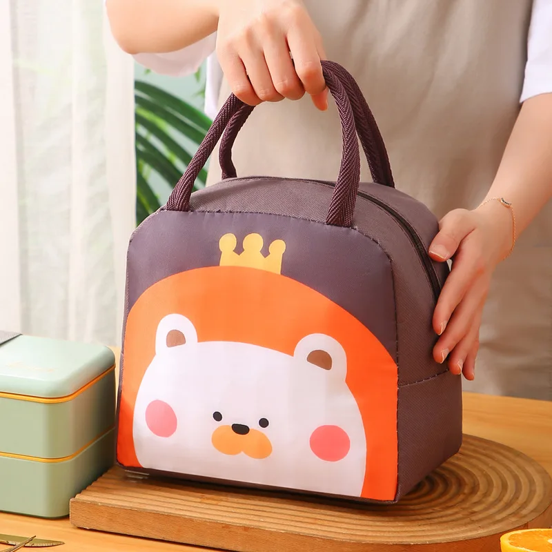 Children Lunch Bag Cartoon Insulated Bags Student Lunch Box for Women Portable Thickened Lunch Bag for Women Mother Kids Bags