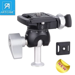 ARTCISE DZ01 360 Degree Mini Reverse Low Gravity Center Ball Head  Camera tripod head CNC Aluminum Alloy for DSLR,Camera,phone