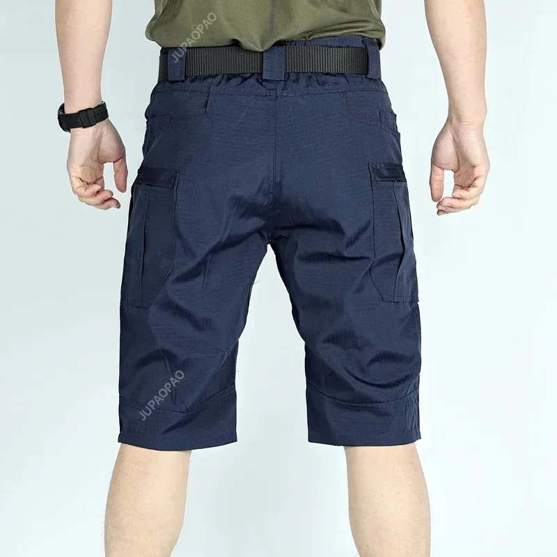 الرجال الحضرية العسكرية التكتيكية في الهواء الطلق مقاوم للماء ارتداء مقاومة البضائع السراويل سريعة الجافة متعددة جيب حجم كبير سراويل للتسلق kn.7 #3