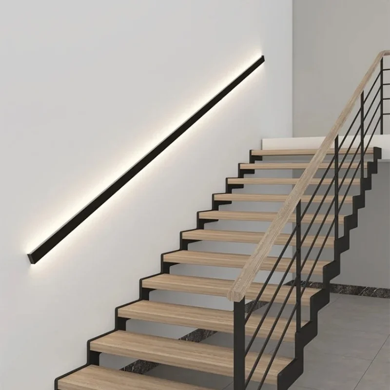 Modern Living Room Background Wall Led Wall Lamp Staircase Handrail Corridor Decoration Aluminum Alloy Long Strip Wall Lamp Led