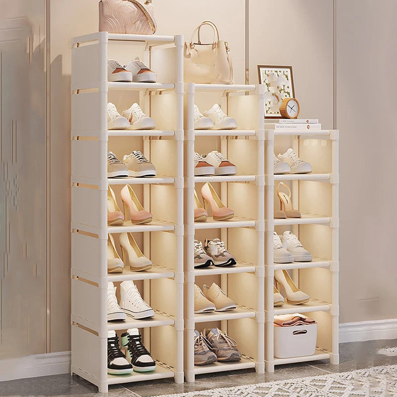 

Shoe Organizer Space Saving Shoe Rack Wall Corner Shoe Shelf Adjustable Shoe Cabinet Entry Door Multi-Layer Shoe Storage Racks