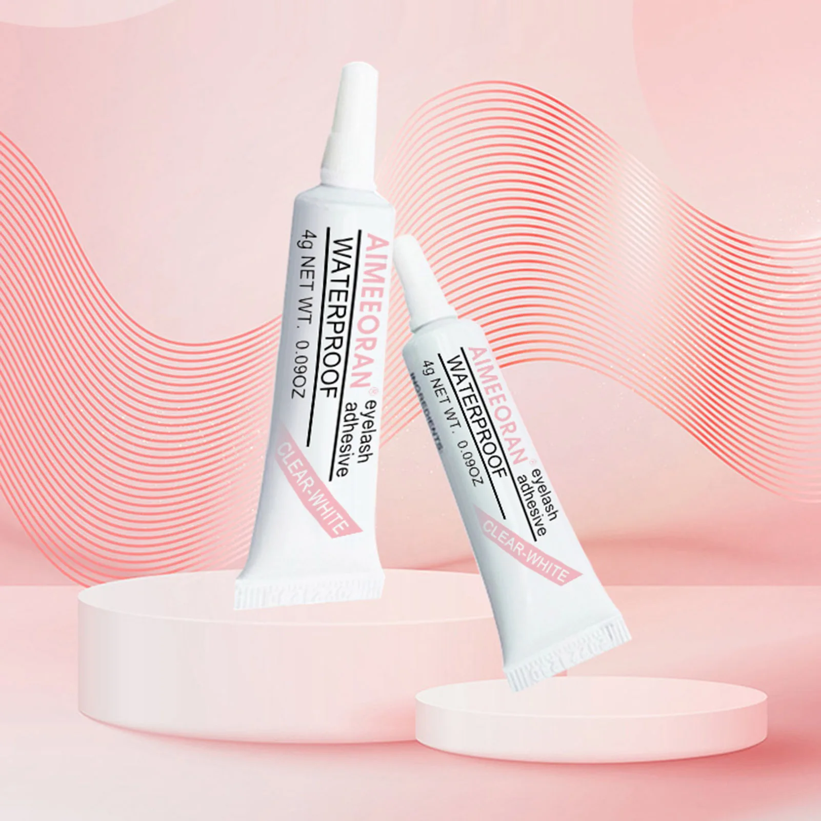 Pegamento para pestañas profesional 4g, pegamento para pestañas postizas resistente al agua, hipoalergénico, Gel para pestañas de sujeción fuerte, pegamento para extensión de pestañas, maquillaje, 1 Uds.