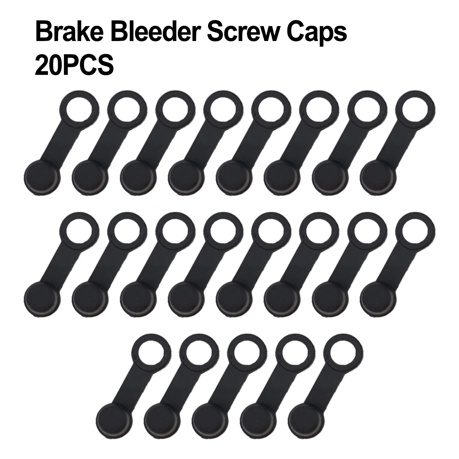 20/30/40PCS Brake Bleeder Screws Cap Grease Zerk Fitting Cap Rubber Dust Covers Black For Car Motorcycles M6/M8/M10 Screw