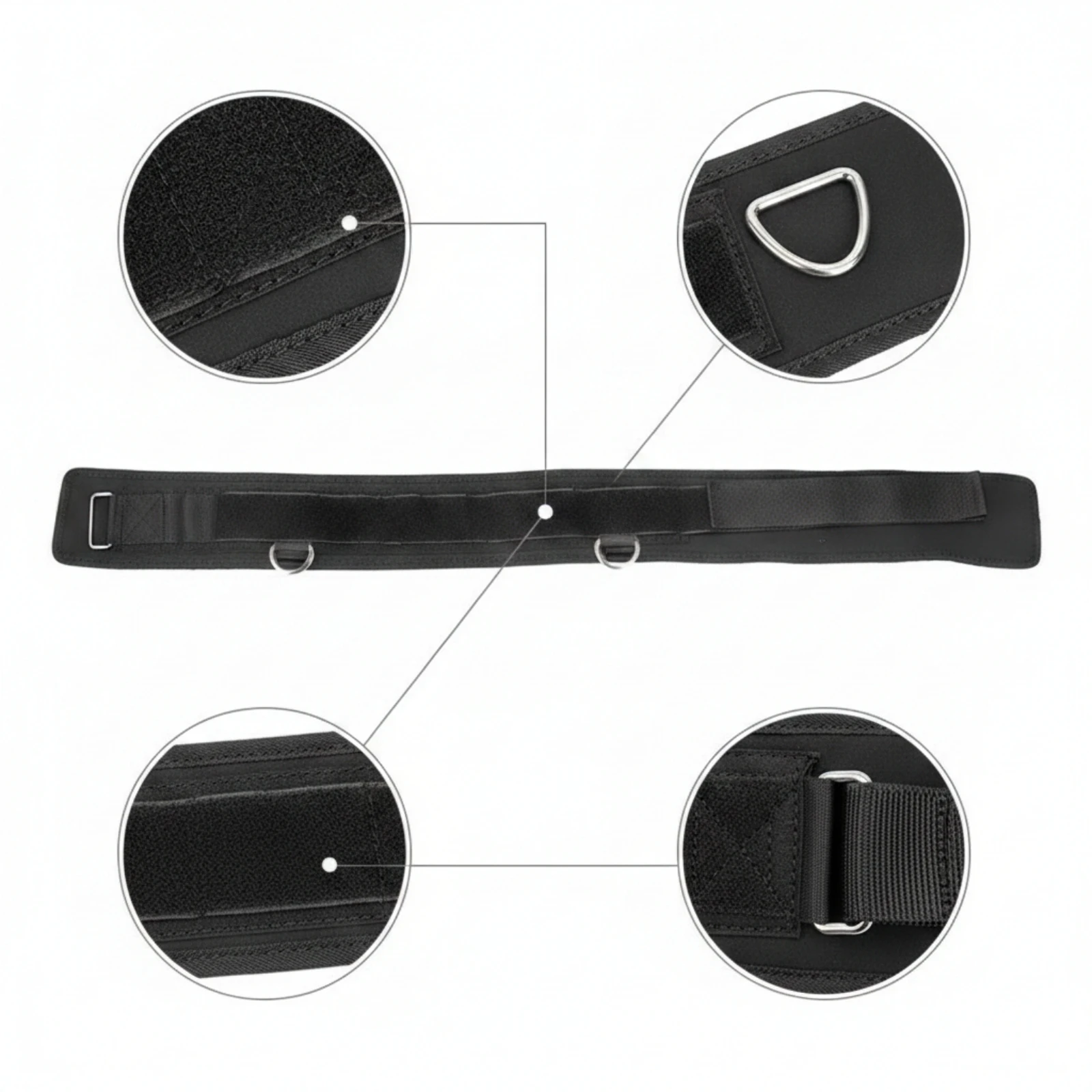 Ceinture d'entraînement de saut, ceinture de résistance durable pour l'entraînement, sangle de résistance noire pour entraîneur de saut, pour athlètes, salle de sport