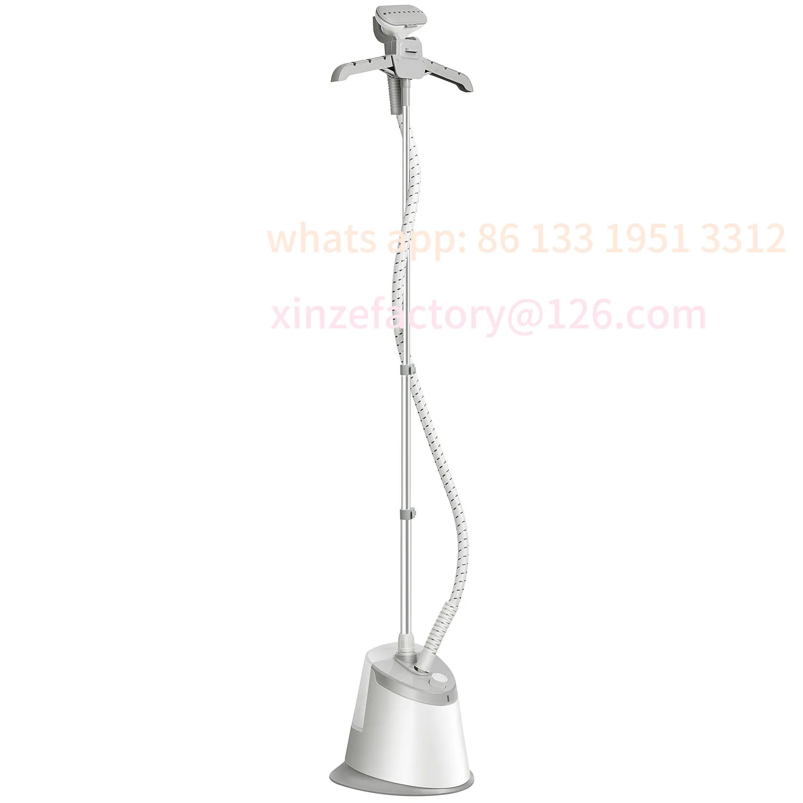 

Customizable Standing Steamer w/ Foldable Garment Hanger 0.5 Gallon Water Tank for 90 Minutes Continuous Steaming Home