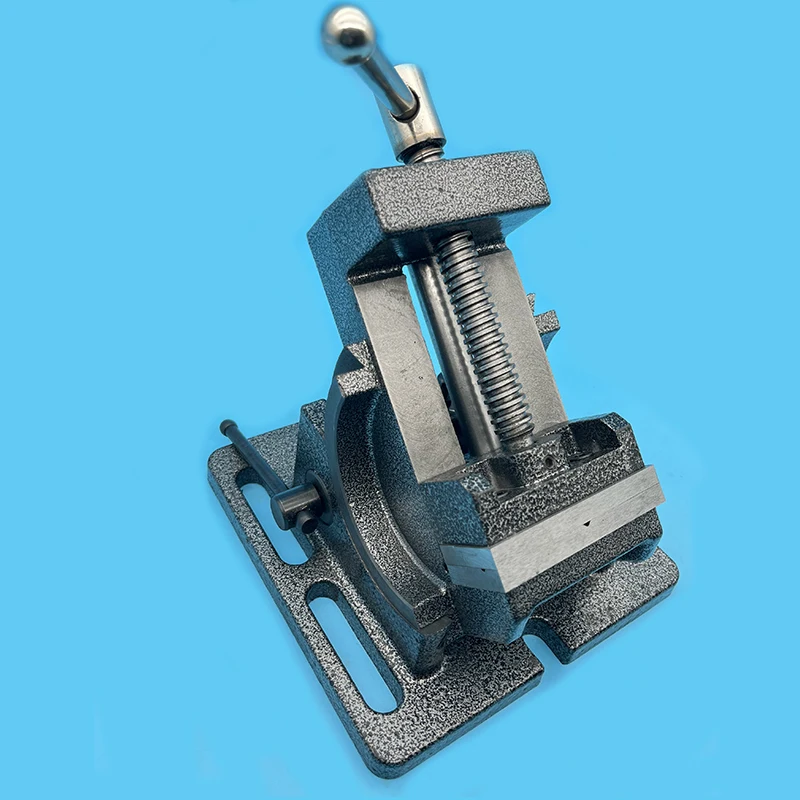 Imagem -02 - Precisão Inclinação Máquina Vise Máquina de Perfuração de Bancada Broca Imprensa Vise Qkd75