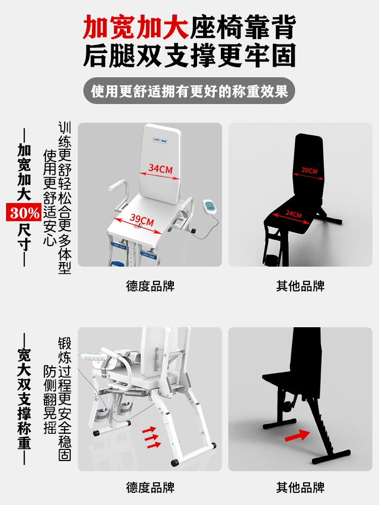 Knee electric rehabilitation trainer Stiff bending straightening training chair after lower limb fracture