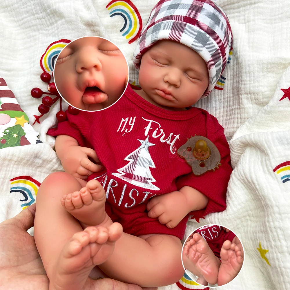Bambola Reborn Realistica in Silicone da 20 Pollici, Maschio/Femmina, Loulou, Può Usare Ciuccio, Pelle 3D Pesante, Bambola Neonato per Pazienti con Demenza