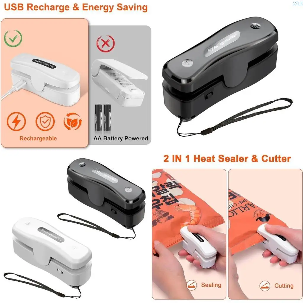 a2ue Small BagシーラーハンドヘルドヒートシーラーシーリングマシンスモールバッグシーラーフードストレージスナックバッグシーラーABS材料