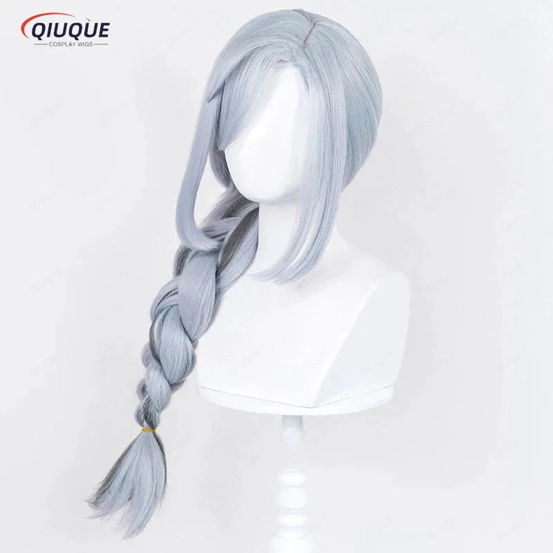 2025 yiyi Game Impact Shenhe Cosplay Heat Resistant Hair Synthetic Wigs + Wig Cap
