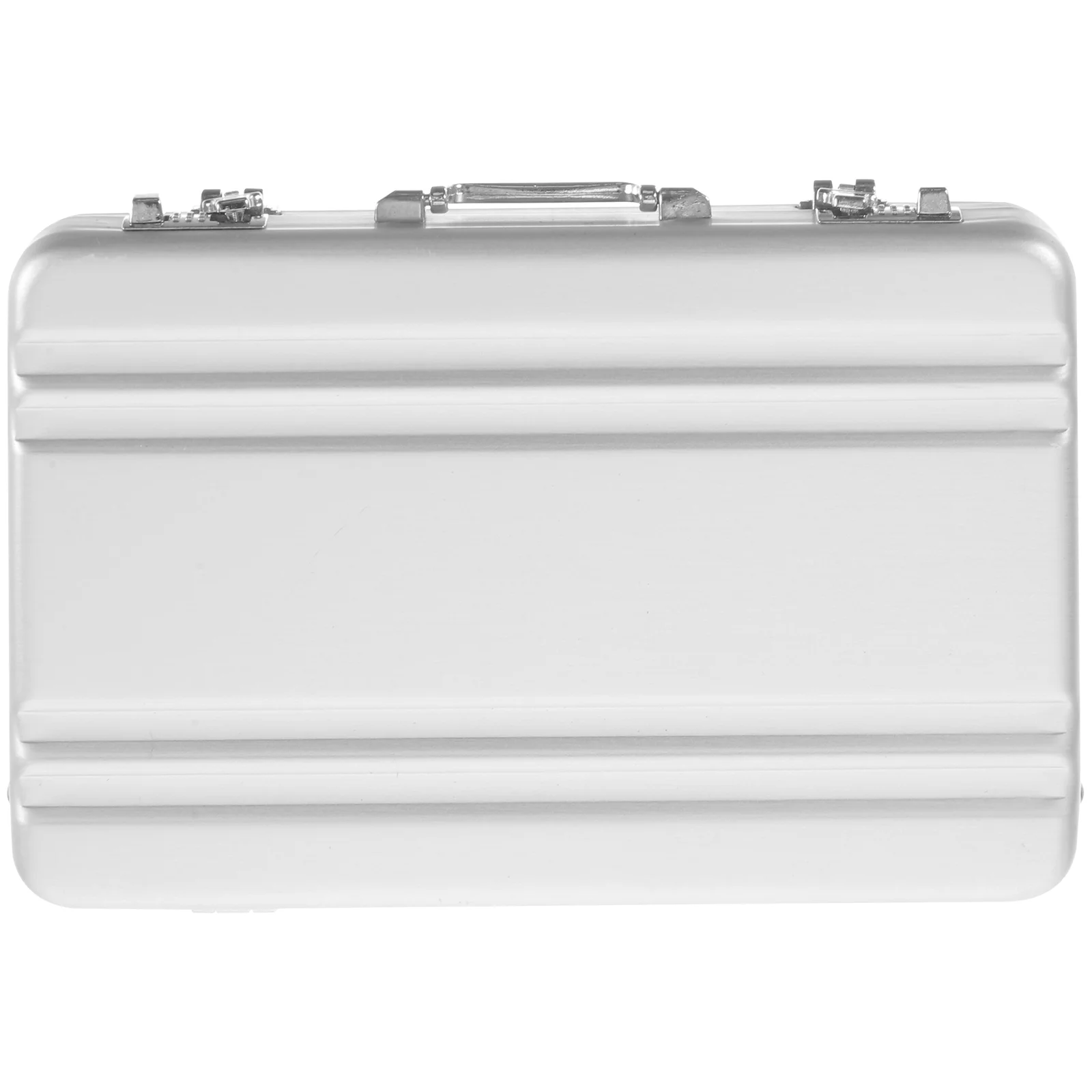 Business Card Book Holder Pictures Flash Case Desktop Cards Container Aluminum Alloy Man Visiting