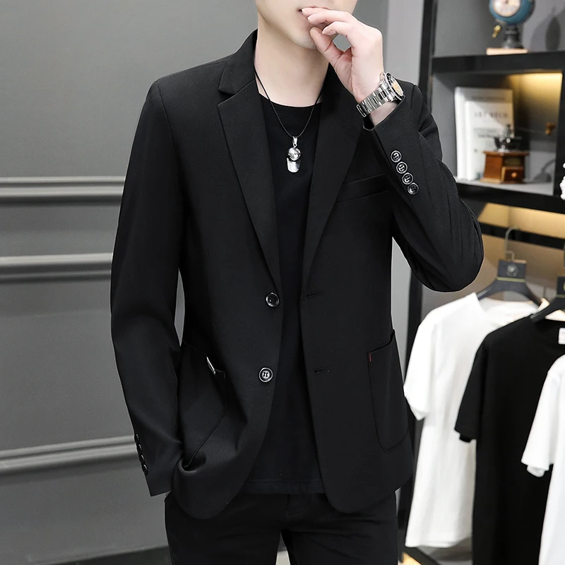 2022 Mới Nam Slim Fit Áo Nam Hộp Đêm Áo Tay Trẻ Trung DỰ TIỆC CƯỚI Quần Lót Su Cao Cấp Dành Cho Nam áo Masculino