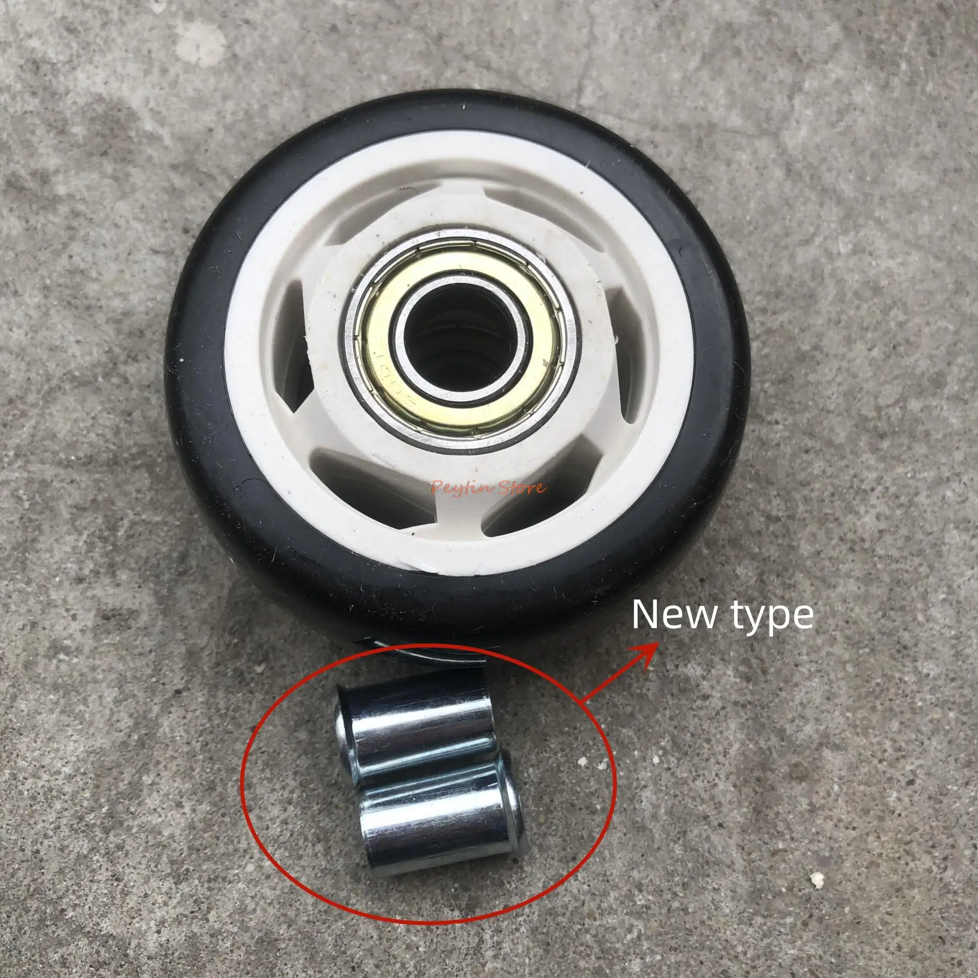 2Pcs 3" 75mm Single-wheel Disc Double-bearing Wear-resistant Industrial Castor Wheel image 3
