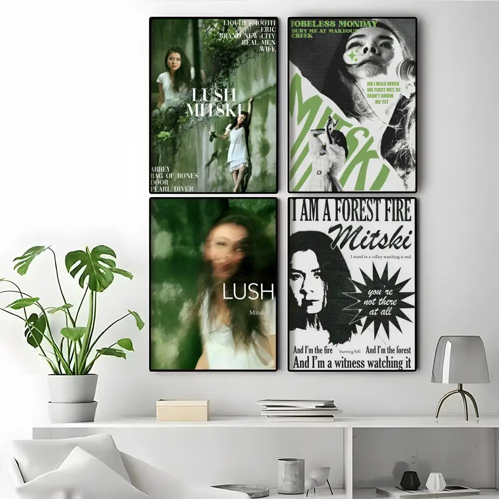 المغني M-Mitski V-V-Vintage المشارك HD أنيمي الساخن موضوع المغني/OST/فيلم مقاوم للماء الذاتي عصا ديكور المنزل