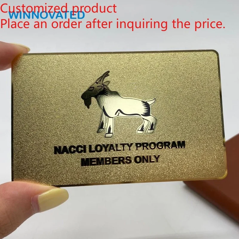 Customized product Premium Custom Print Name Loyalty Membership Metal Business Card