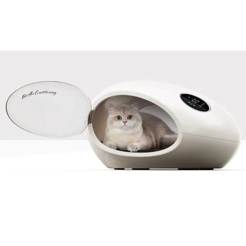 Cama Inteligente y Acogedora para Mascotas con Aire Acondicionado y Calefacción Automática para Perros y Gatos, Control por Aplicación, Cama Cálida/Fría para Mascotas Pequeñas