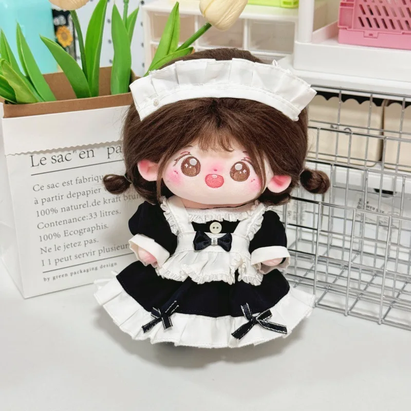 Vêtements de poupée en peluche, cadeaux d'anniversaire, tenue pour poupée en coton de 20cm, accessoires de poupée, salopette, jupe, tenue de demoiselle d'honneur