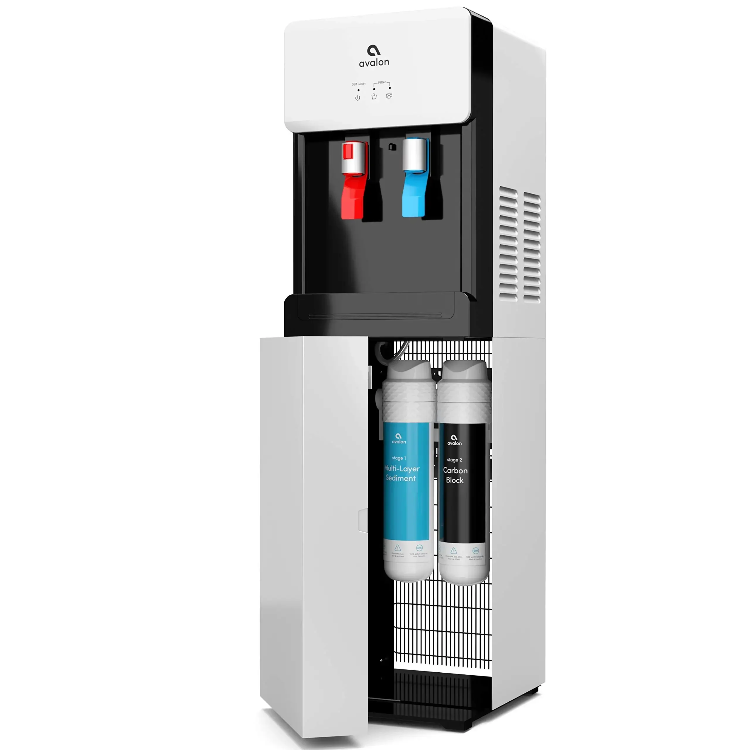 Avalon-A7BOTTLED Self Cleaning Touchless Cooler Dispenser, Hot and Cold Water, Child Safety Lock