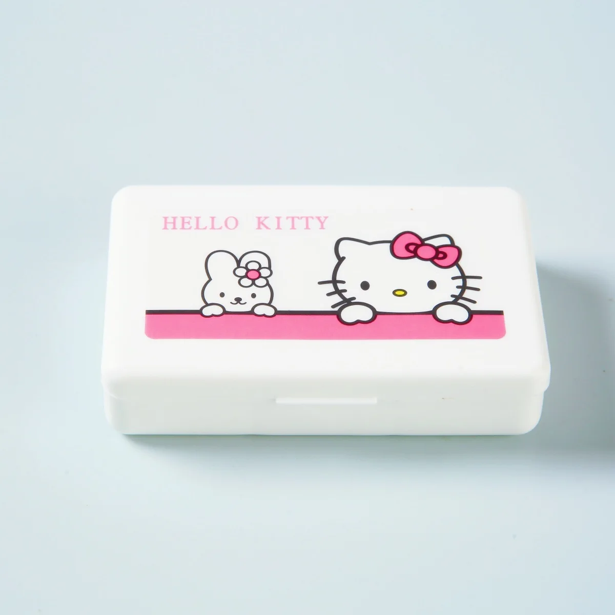 Sanrio Hello Kitty Mini Portable Pill Box Kawaii Triple Grid KT Cat Storage Box Travel Portable Double Layer Medicine Box Gifts