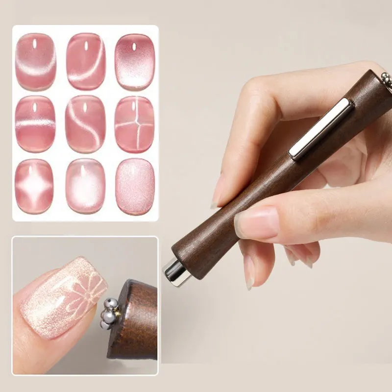 

3-in-1 Multifunctional Magnetic Cat's Eye Small Waist Super Strong Magnetic for Nail Polish Line Effect Magnet Pen Nail Art Tool