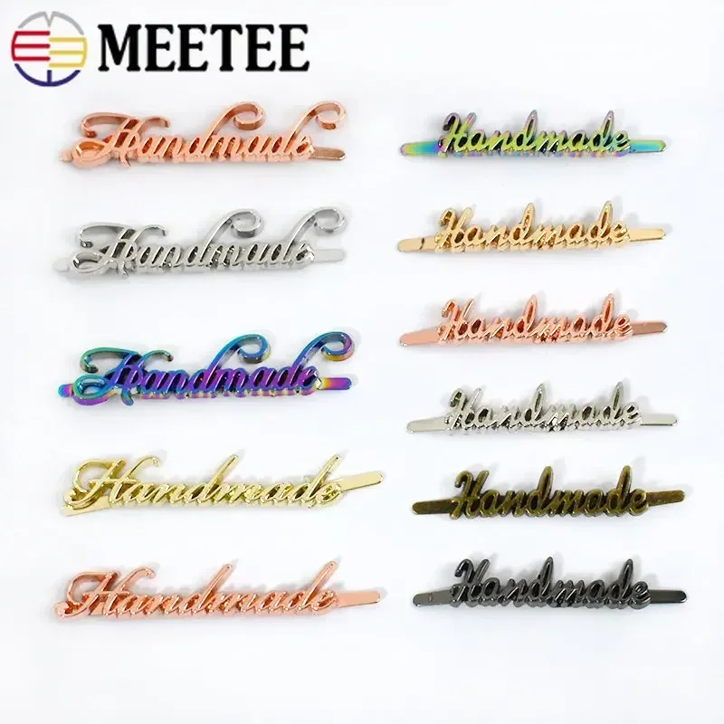 10/20/30Pcs Metal Bag Label Buckles Handmade Luggage Tags Clasp Clothes Purse Decorative Pin Buckle Mortise Insert Button Kits