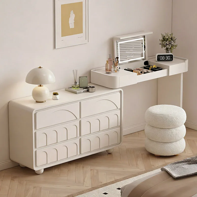 Luxury Women Vanity Table Bedroom Girl Luxury Tall Modern Living Room Dressing Table Storage Penteadeira Lounge Suite Furniture