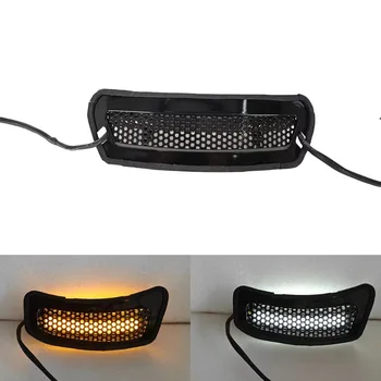 Tracer Front LED Windshield Vent/Trim Light Fairing Vent Trim Black 2 Lens for Softail Low Rider ST FXLRST 2022-2025