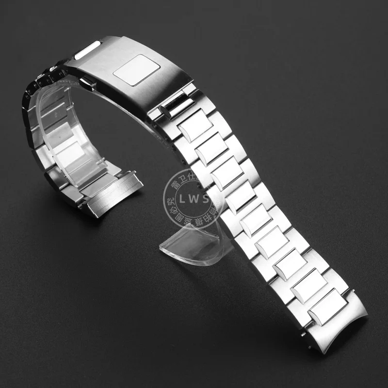 Stainless steel arc mouth wristband for international Portugal watch strap steel strap Lin meter timing 371607 men's 358312 band