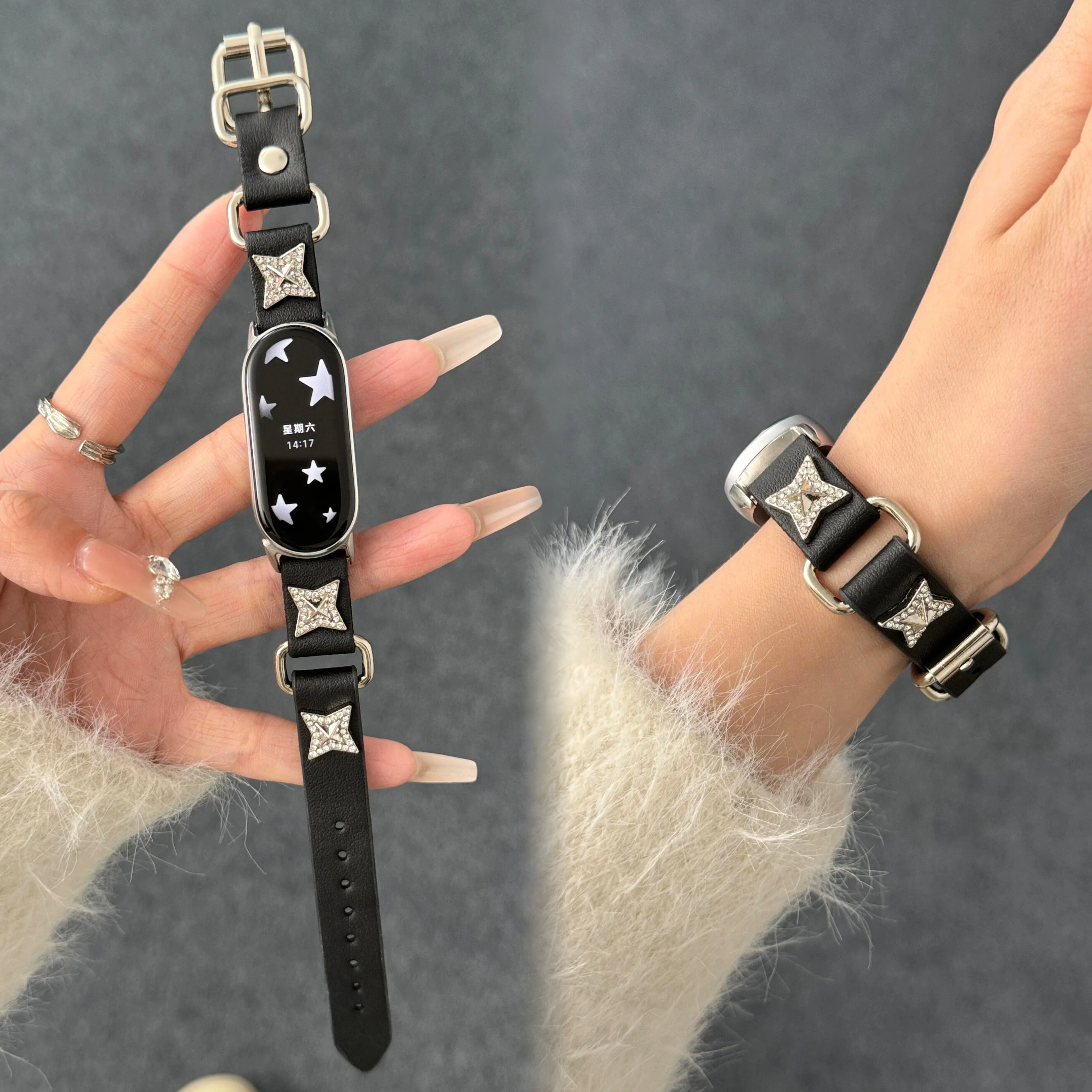 

leather For XIAOMi Band 9 Strap For Mi Band 8 New Design Bracelet for xiaomi Smart Band 10 NFC Wristband Mi 8 Accessories