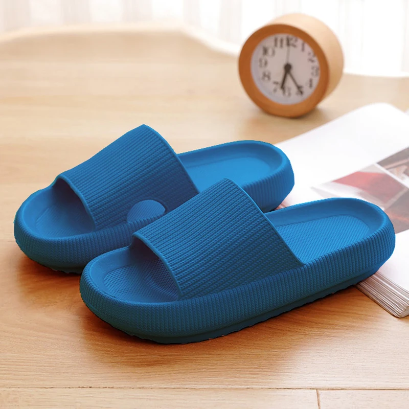Dikke Platform Badkamer Thuis Slippers Damesmode Zachte Zool EVA Indoor Slides Vrouw Sandalen 2025, Zomer Antislip Slippers