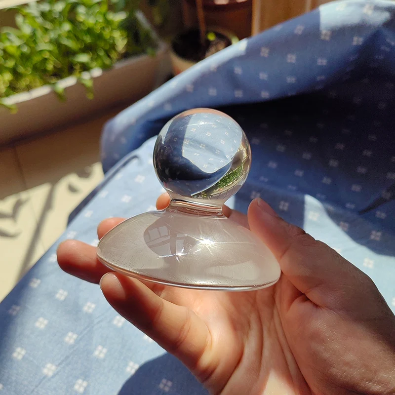 Glass Muller,Pigment Grinding Tool,Round Handle Style With Oil Painting Palette Knives Gift