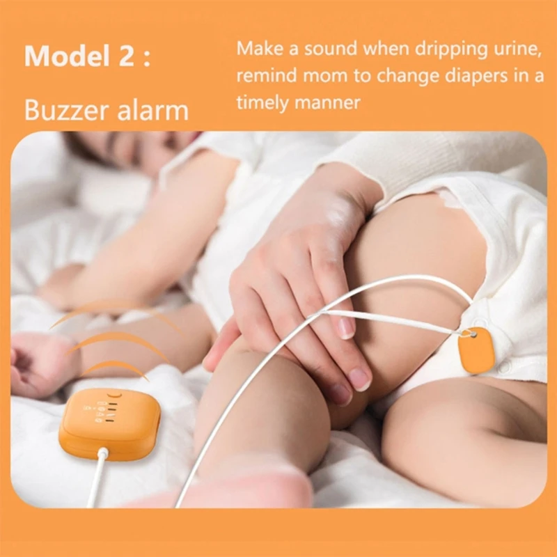 1 peça usb sensor de alarme de enurese bedwetter monitor de alarme de xixi para treinamento de penico de bebê