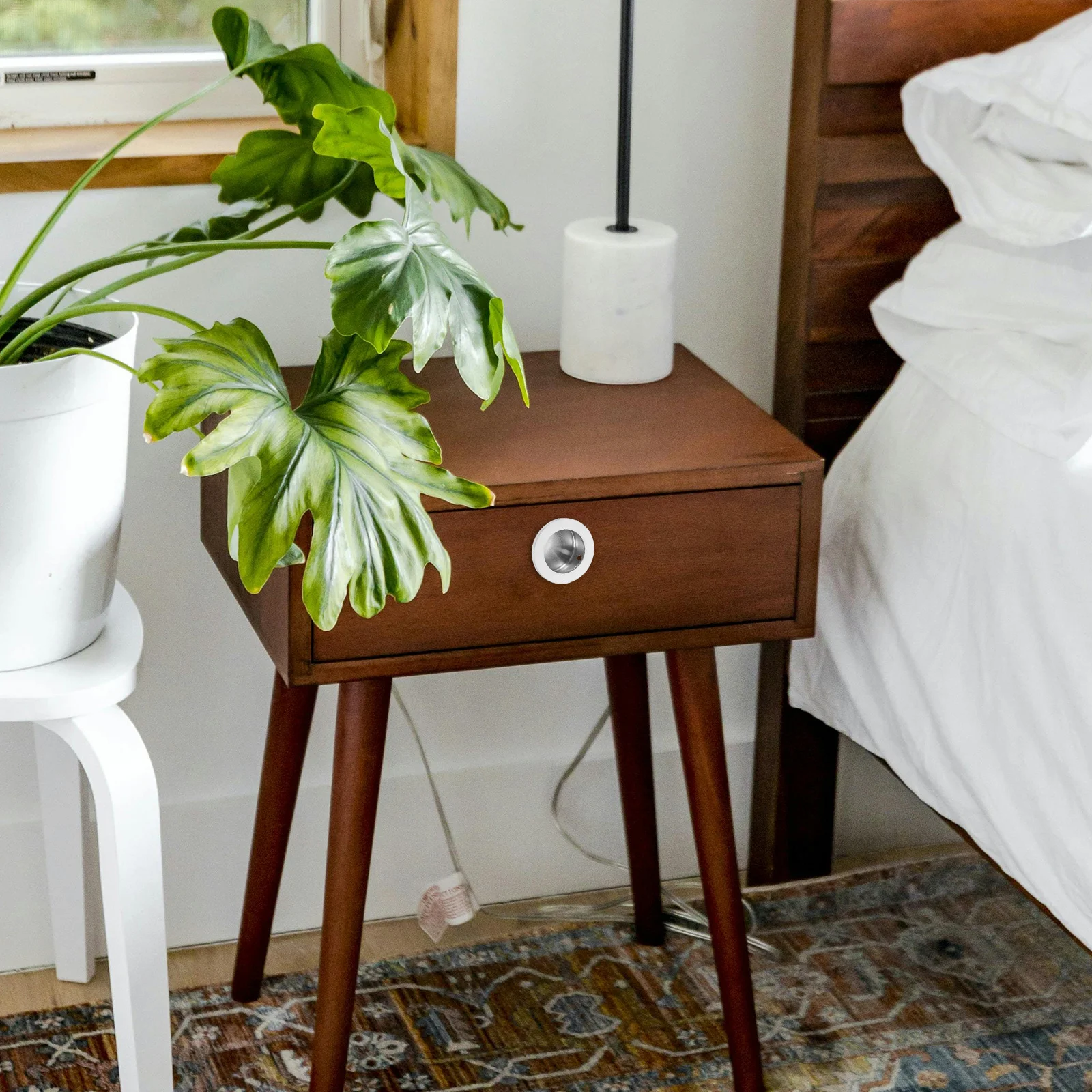 

2Pcs Hidden Cabinet Handle Recessed Door Pull Vintage Style for Cupboard Drawer Easy Grip Furniture Attachment