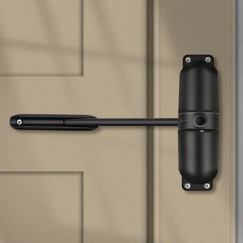 Cierrapuertas automático con resorte de seguridad, bisagra de puerta de cierre ajustable, cierre de puerta para cierre automático de puerta