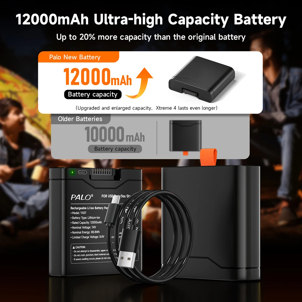 12000mAh Battery For JBL Xtreme 4 Portable Speaker Battery for JBL PartyBox Stage 320 Xtreme 4 Spare Battery with TYPE-C input