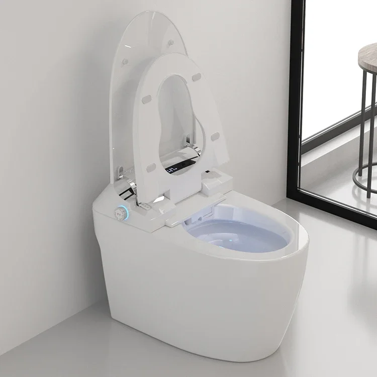 Bathroom Sanitary Ware Western Europe Closestool Automatic P-trap Smart Toilet Electric Commode Back To Wall Wc