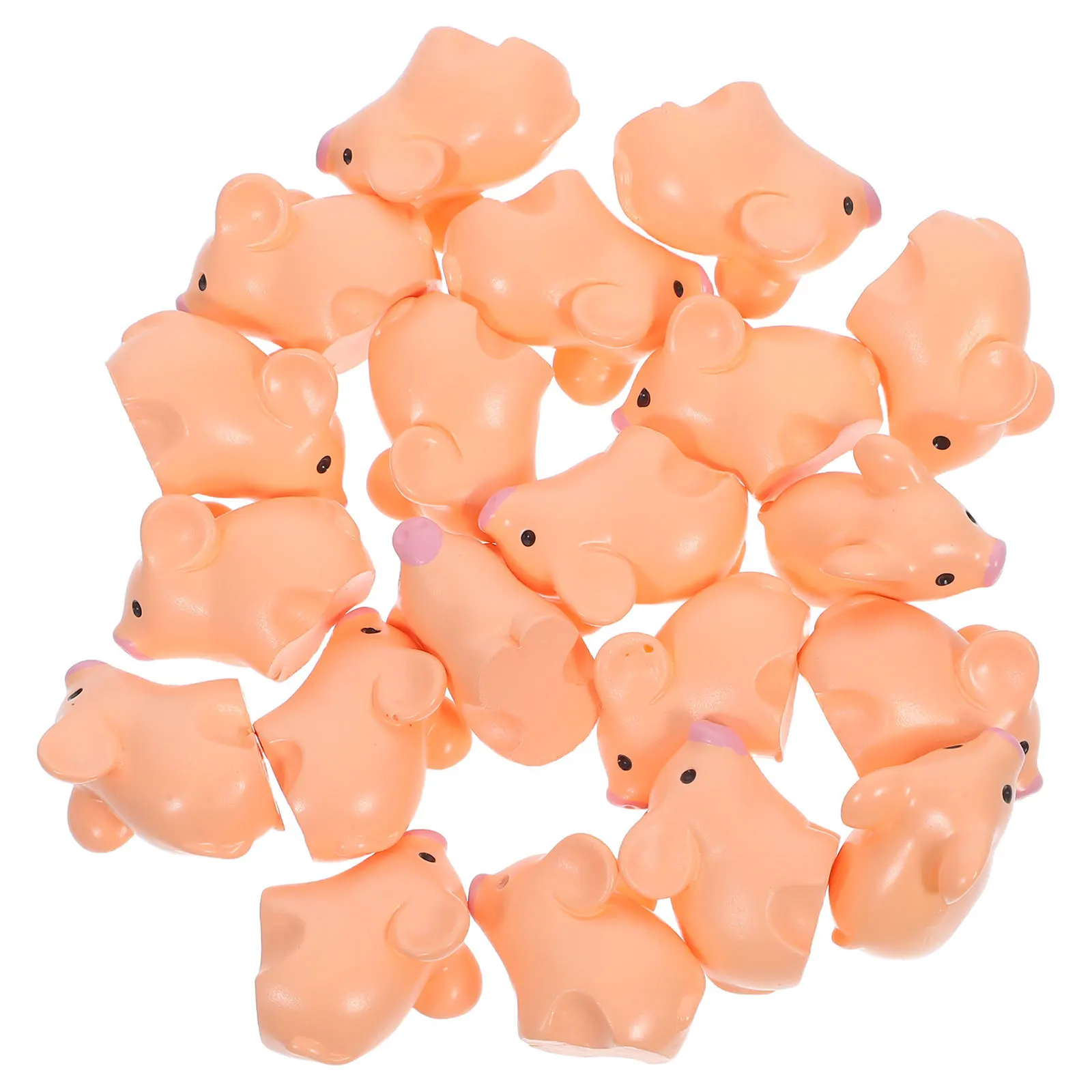 

20pcs Miniature Pig Figurines Resin Tiny Pigs For Desk Decor Fairy Garden Accessories Micro Landscape Ornaments Mini Animals